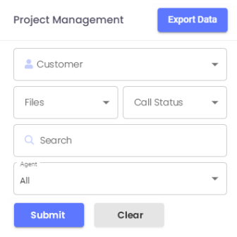 Call center project management tool